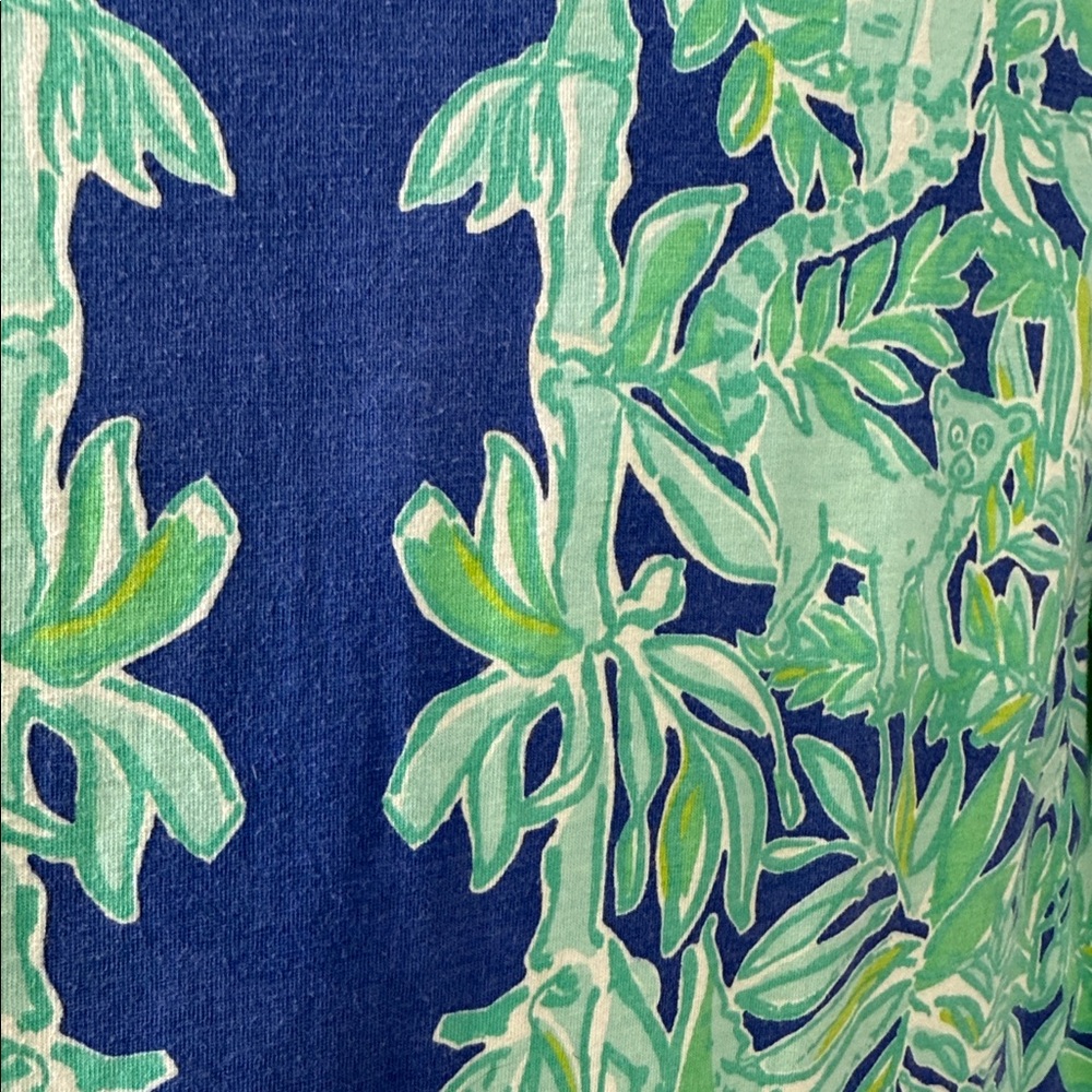 Floral Green and Blue Dress - Picture 9 of 9